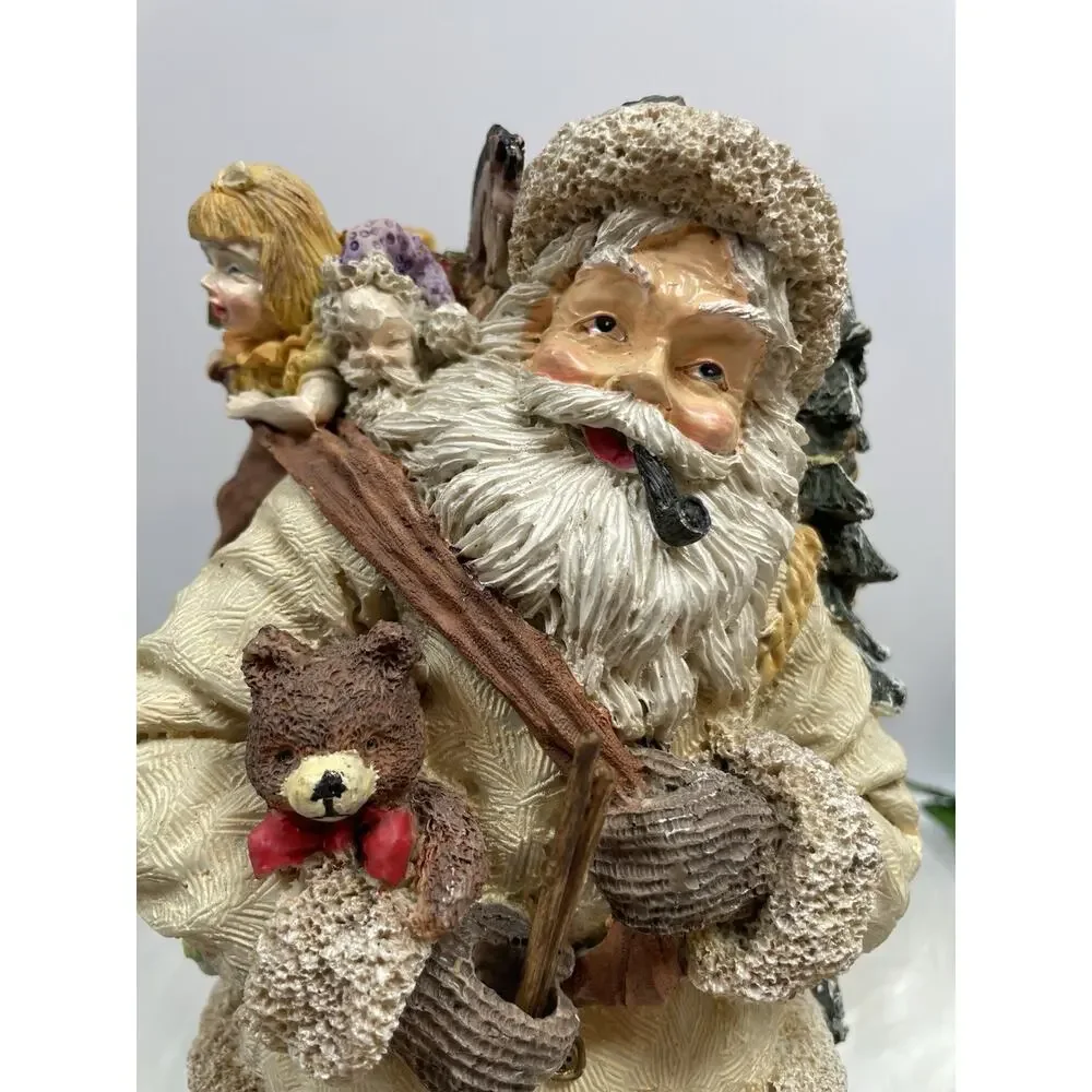 Vintage Old World Santa Resin Figure 11.5” Tall x 6” Wide